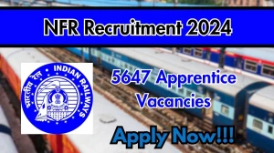 NFR Recruitment 2024 Notification Out for 5647 Act Apprentice, Check Eligibility at nfr-recruitment.in